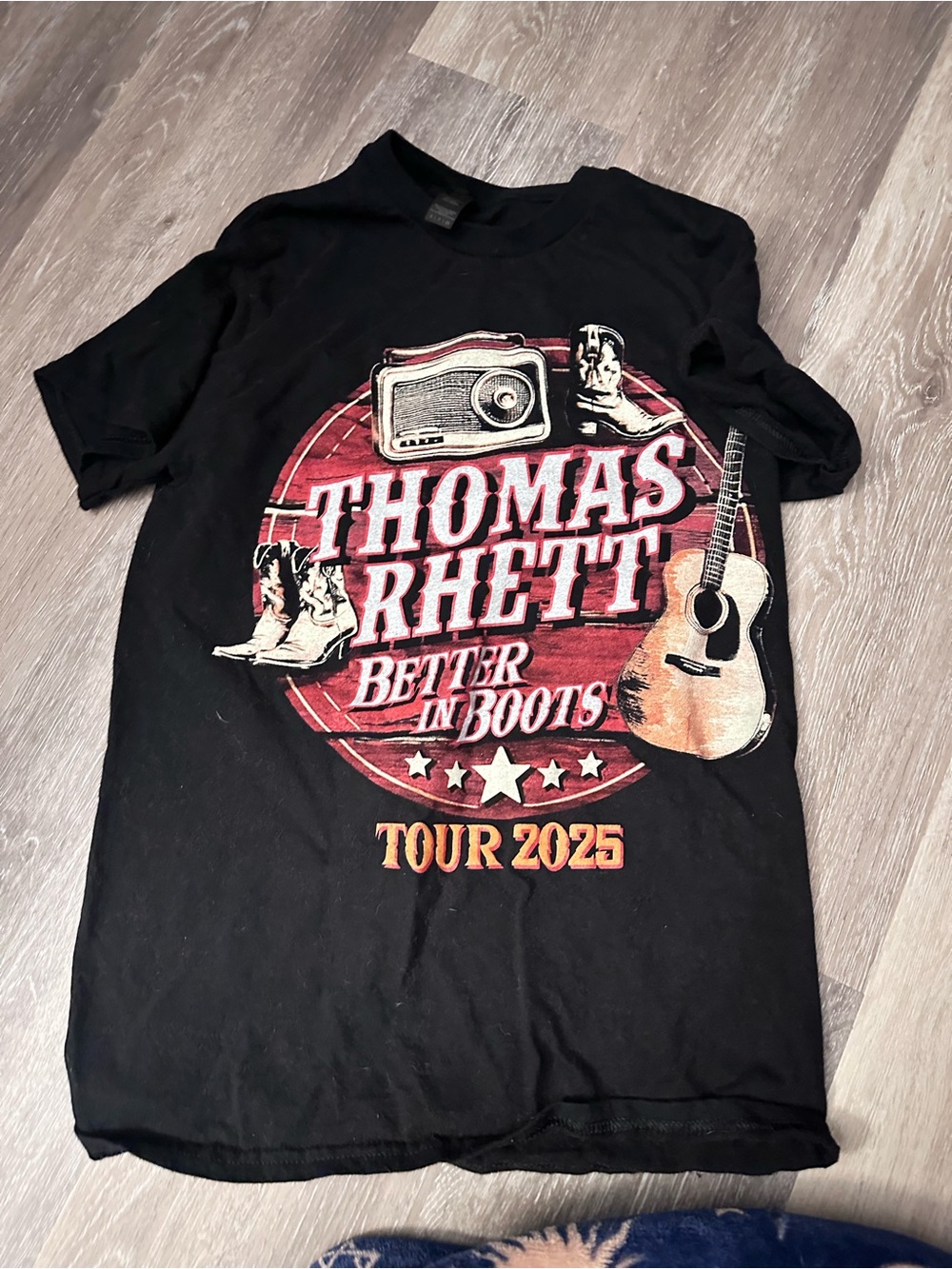 Thomas Rhett "Better in Boots" Tour 2025 Black Graphic Tee